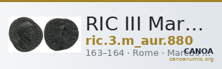 RIC III Marcus Aurelius 880 — CANOA