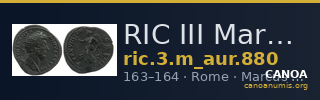 RIC III Marcus Aurelius 880 — CANOA