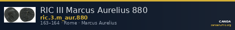 RIC III Marcus Aurelius 880 — CANOA