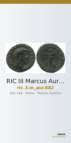 RIC III Marcus Aurelius 882 — CANOA