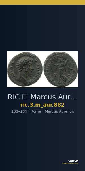 RIC III Marcus Aurelius 882 — CANOA