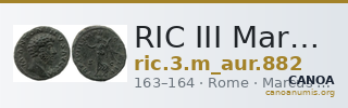 RIC III Marcus Aurelius 882 — CANOA