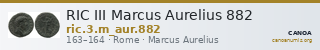 RIC III Marcus Aurelius 882 — CANOA