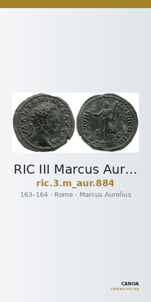 RIC III Marcus Aurelius 884 — CANOA