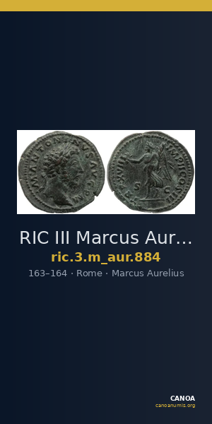 RIC III Marcus Aurelius 884 — CANOA