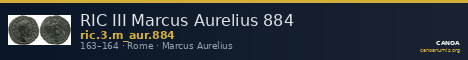 RIC III Marcus Aurelius 884 — CANOA