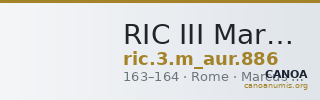 RIC III Marcus Aurelius 886 — CANOA