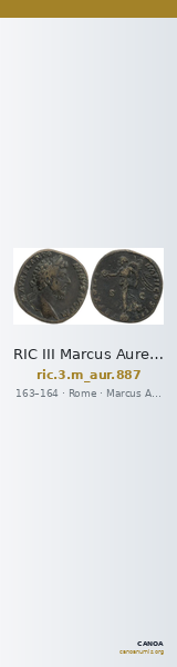 RIC III Marcus Aurelius 887 — CANOA