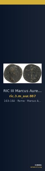 RIC III Marcus Aurelius 887 — CANOA