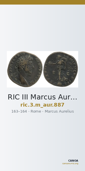 RIC III Marcus Aurelius 887 — CANOA
