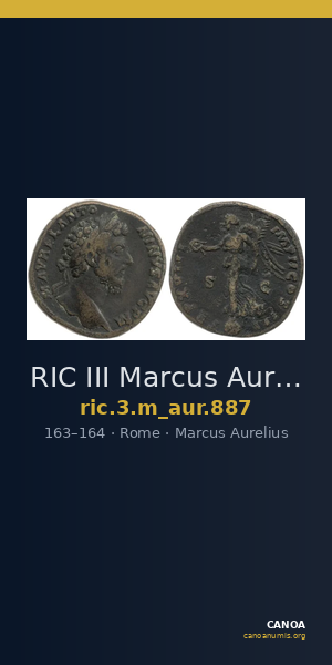 RIC III Marcus Aurelius 887 — CANOA