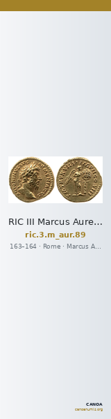 RIC III Marcus Aurelius 89 — CANOA