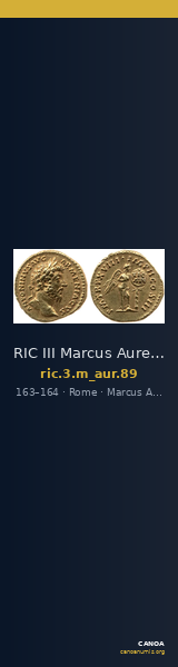 RIC III Marcus Aurelius 89 — CANOA