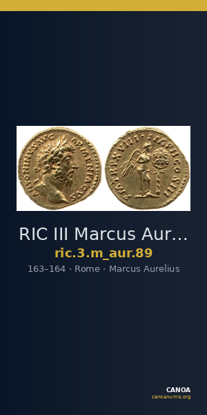 RIC III Marcus Aurelius 89 — CANOA