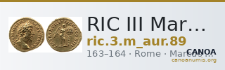 RIC III Marcus Aurelius 89 — CANOA