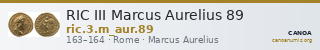 RIC III Marcus Aurelius 89 — CANOA