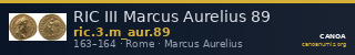 RIC III Marcus Aurelius 89 — CANOA