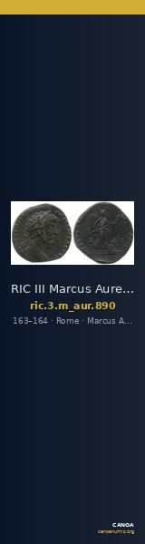 RIC III Marcus Aurelius 890 — CANOA