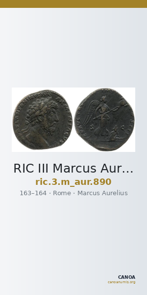 RIC III Marcus Aurelius 890 — CANOA