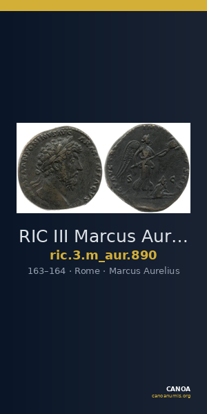 RIC III Marcus Aurelius 890 — CANOA