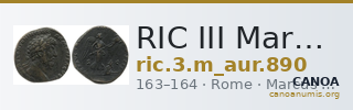 RIC III Marcus Aurelius 890 — CANOA