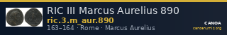 RIC III Marcus Aurelius 890 — CANOA