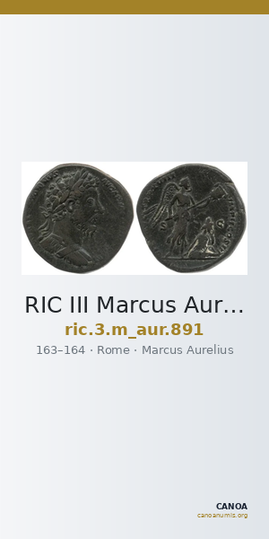 RIC III Marcus Aurelius 891 — CANOA