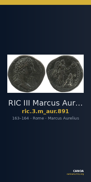 RIC III Marcus Aurelius 891 — CANOA