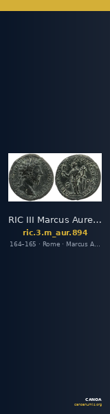 RIC III Marcus Aurelius 894 — CANOA