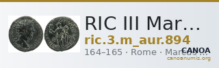 RIC III Marcus Aurelius 894 — CANOA