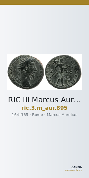 RIC III Marcus Aurelius 895 — CANOA