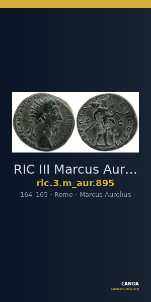 RIC III Marcus Aurelius 895 — CANOA