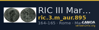 RIC III Marcus Aurelius 895 — CANOA