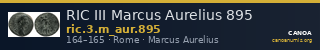 RIC III Marcus Aurelius 895 — CANOA