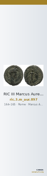 RIC III Marcus Aurelius 897 — CANOA