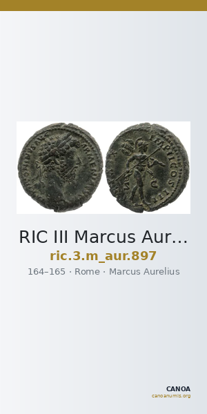 RIC III Marcus Aurelius 897 — CANOA