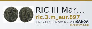 RIC III Marcus Aurelius 897 — CANOA