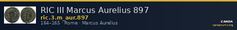 RIC III Marcus Aurelius 897 — CANOA