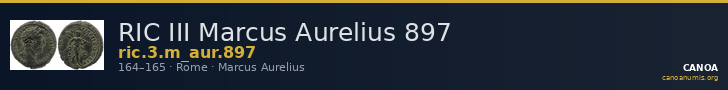 RIC III Marcus Aurelius 897 — CANOA