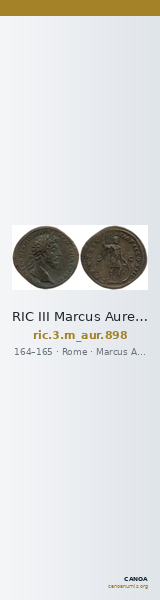 RIC III Marcus Aurelius 898 — CANOA