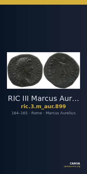 RIC III Marcus Aurelius 899 — CANOA