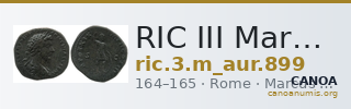 RIC III Marcus Aurelius 899 — CANOA