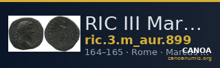 RIC III Marcus Aurelius 899 — CANOA