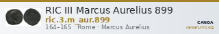 RIC III Marcus Aurelius 899 — CANOA