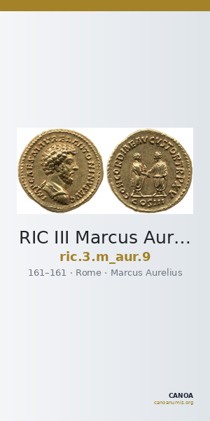 RIC III Marcus Aurelius 9 — CANOA