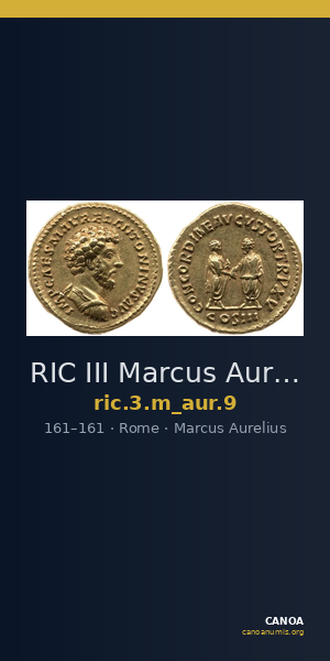 RIC III Marcus Aurelius 9 — CANOA