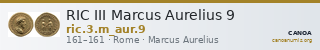RIC III Marcus Aurelius 9 — CANOA