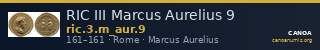 RIC III Marcus Aurelius 9 — CANOA