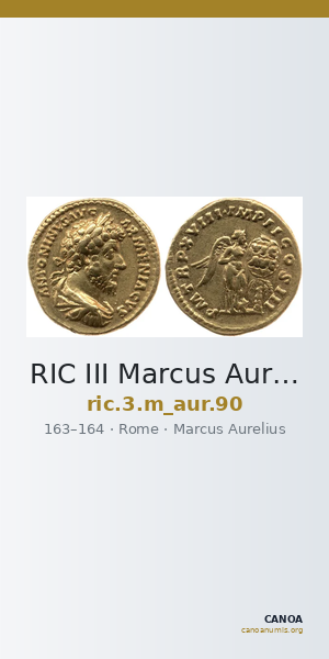 RIC III Marcus Aurelius 90 — CANOA