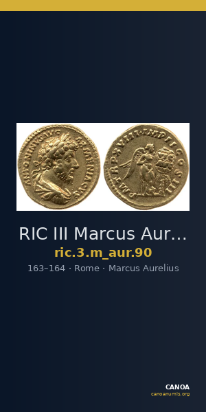 RIC III Marcus Aurelius 90 — CANOA
